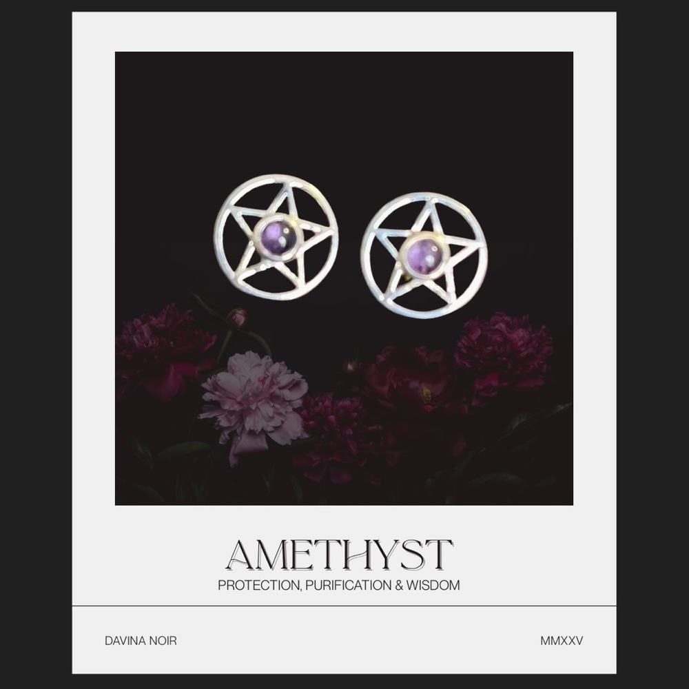 Amethyst 925 Sterling Silver Earrings